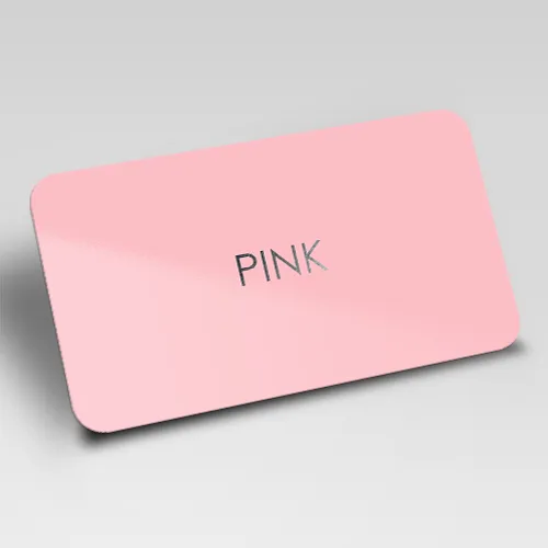 Pink Blank Plastic Cards (500)