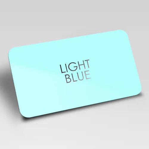 Light Blue Blank Plastic Cards (500)