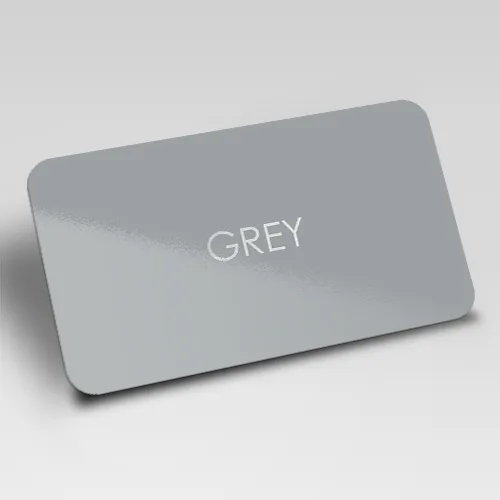 Grey Blank Plastic Cards (500)
