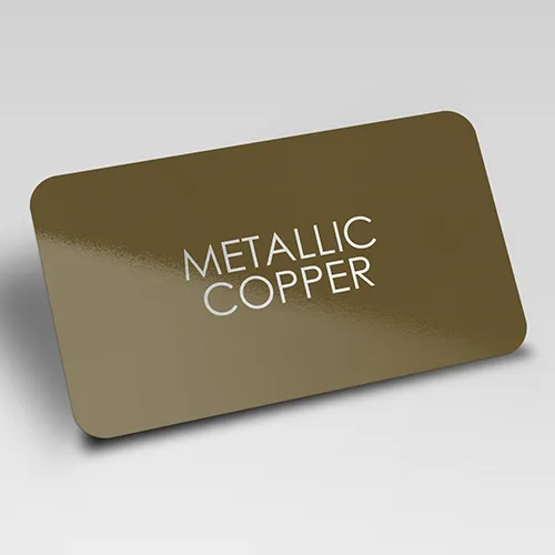 Metallic Copper Blank Plastic Cards (500)