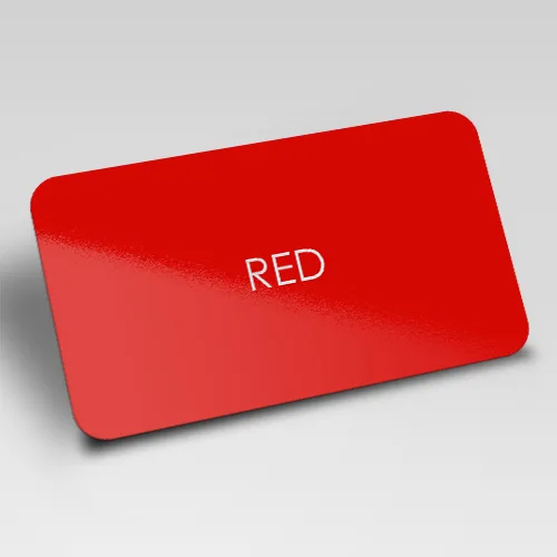 Red Blank Plastic Cards (500)