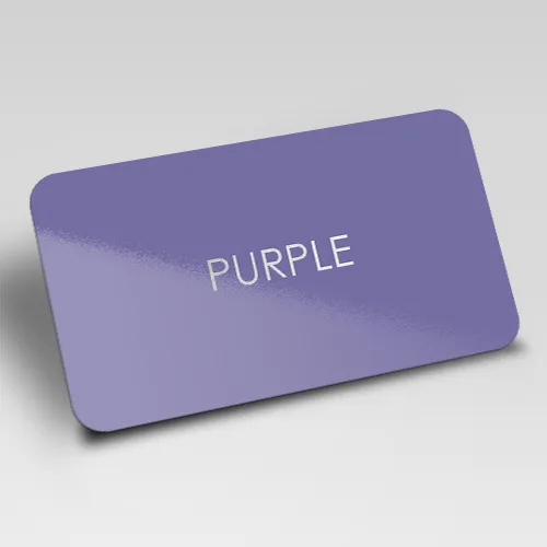 Purple Blank Plastic Cards (500)