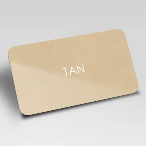 Tan Blank Plastic Cards (500)