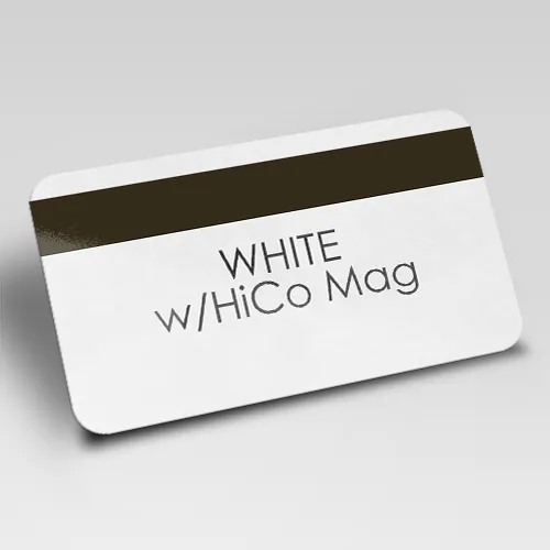 White Blank Plastic Cards w/ HiCo Mag (500)