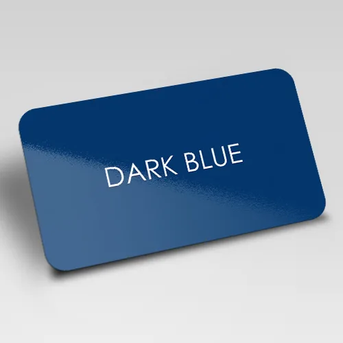 Dark Blue Blank Plastic Cards (500)